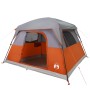 Gray and orange waterproof 4-person tent by vidaXL, tents - Ref: Foro24-94544, Price: 131,85 €, Discount: %