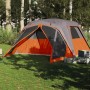 Family tent with porch 4 people waterproof gray orange by vidaXL, tents - Ref: Foro24-94550, Price: 168,99 €, Discount: %