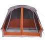 Family tent with porch 4 people waterproof gray orange by vidaXL, tents - Ref: Foro24-94550, Price: 168,99 €, Discount: %