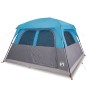 Blaues, wasserdichtes Familien-Campingzelt für 6 Personen von vidaXL, Zelte - Ref: Foro24-94546, Preis: 163,48 €, Rabatt: %