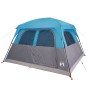 Blaues, wasserdichtes Familien-Campingzelt für 6 Personen von vidaXL, Zelte - Ref: Foro24-94546, Preis: 163,48 €, Rabatt: %