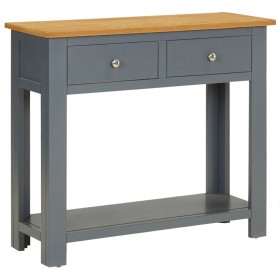 Solid oak wood console table 83x30x73 cm by vidaXL, Side tables - Ref: Foro24-288638, Price: 131,99 €, Discount: %