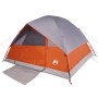 Tienda familiar con cúpula impermeable 6 personas gris naranja de vidaXL, Tiendas de campaña - Ref: Foro24-94705, Precio: 116...