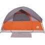 Tienda familiar con cúpula impermeable 6 personas gris naranja de vidaXL, Tiendas de campaña - Ref: Foro24-94705, Precio: 116...