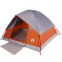 Family tent with waterproof dome 6 people gray orange by vidaXL, tents - Ref: Foro24-94705, Price: 116,05 €, Discount: %