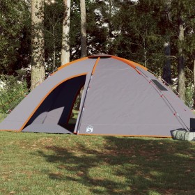 Gray and orange waterproof 8-person tent by vidaXL, tents - Ref: Foro24-94718, Price: 149,58 €, Discount: %