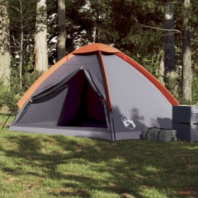 4 Person Igloo Tent Waterproof Gray Orange by vidaXL, tents - Ref: Foro24-94764, Price: 54,99 €, Discount: %