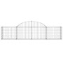 Gabion baskets 12 pcs arch shape iron 200x30x40/60 cm by vidaXL, Pots and planters - Ref: Foro24-3146057, Price: 517,15 €, Di...