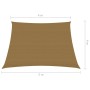 Toldo de vela gris taupe HDPE 160 g/m² 4/5x4 m de vidaXL, Sombrillas - Ref: Foro24-311436, Precio: 36,99 €, Descuento: %