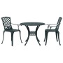 Green cast aluminum 3-piece bistro table and chairs by vidaXL, Garden sets - Ref: Foro24-3216333, Price: 433,79 €, Discount: %