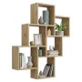 FMD Wall shelf with 8 compartments in artisan oak color by FMD, Shelves and shelves - Ref: Foro24-429424, Price: 113,18 €, Di...