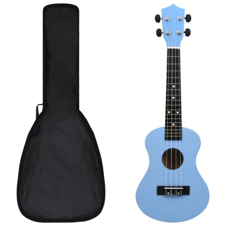 Soprano Ukulele Set with Case for Kids Baby Blue 23" by vidaXL, String instruments - Ref: Foro24-70154, Price: 37,98 €, Disco...