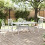 5-piece white cast aluminum garden dining set by vidaXL, Garden sets - Ref: Foro24-3216310, Price: 1,00 €, Discount: %