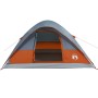 Family tent with waterproof dome 6 people gray orange by vidaXL, tents - Ref: Foro24-94553, Price: 75,66 €, Discount: %