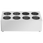 Cutlery holder 8 grids rectangular stainless steel by vidaXL, Cutlery and utensil trays - Ref: Foro24-51231, Price: 99,11 €, ...