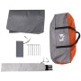 Graue und orangefarbene wasserdichte Campingplane 430 x 380 x 210 cm von vidaXL, Zelte - Ref: Foro24-94681, Preis: 54,29 €, R...