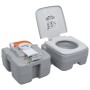 Tragbare Campingtoilette grau 20 + 10 L von vidaXL, Urinale und mobile Toiletten - Ref: Foro24-30138, Preis: 132,51 €, Rabatt: %