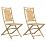 Folding garden chairs 2 units bamboo 46x66x99 cm by vidaXL, Garden chairs - Ref: Foro24-368037, Price: 162,91 €, Discount: %