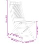 Folding garden chairs 2 units bamboo 46x66x99 cm by vidaXL, Garden chairs - Ref: Foro24-368037, Price: 162,91 €, Discount: %