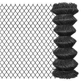 Gray steel wire mesh fence 15x1 m by vidaXL, fence panels - Ref: Foro24-142424, Price: 60,27 €, Discount: %