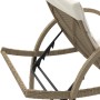 Lounger with beige synthetic rattan cushion 60x199x42 cm by vidaXL, Loungers - Ref: Foro24-368260, Price: 156,99 €, Discount: %