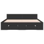 Cama con cajones madera de ingeniería negro 120x200 cm de vidaXL, Camas y somieres - Ref: Foro24-3280756, Precio: 162,22 €, D...