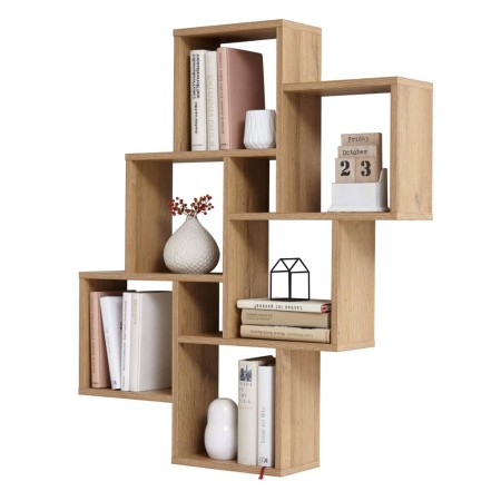 FMD Wall shelf with 8 compartments in aged oak color by FMD, Shelves and shelves - Ref: Foro24-429423, Price: 115,10 €, Disco...