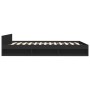 Cama con cajones madera de ingeniería negro 120x190 cm de vidaXL, Camas y somieres - Ref: Foro24-3280777, Precio: 172,09 €, D...