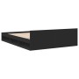 Cama con cajones madera de ingeniería negro 120x190 cm de vidaXL, Camas y somieres - Ref: Foro24-3280777, Precio: 172,09 €, D...