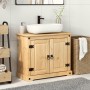 Mueble de lavabo de baño Corona madera maciza pino 73x33x60 cm de vidaXL, Tocadores de baño - Ref: Foro24-4002791, Precio: 13...