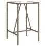 Mesa de bar de exterior ratán sintético gris 70x70x110 cm de vidaXL, Mesas de jardín - Ref: Foro24-368695, Precio: 120,71 €, ...