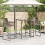 Grauer Outdoor-Stehtisch aus synthetischem Rattan, 70 x 70 x 110 cm von vidaXL, Gartentische - Ref: Foro24-368695, Preis: 120...