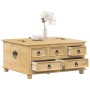 Caja de almacenaje Corona madera maciza de pino 90x78x45 cm de vidaXL, Baúles de almacenamiento - Ref: Foro24-4002770, Precio...