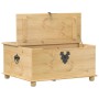 Corona storage box solid pine wood 90x78x45 cm by vidaXL, Storage trunks - Ref: Foro24-4002770, Price: 174,55 €, Discount: %