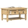 Corona coffee table with drawers solid pine wood 85x50x45 cm by vidaXL, Coffee table - Ref: Foro24-4002772, Price: 95,67 €, D...