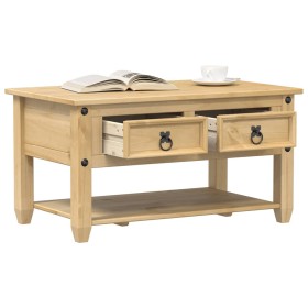 Corona coffee table with drawers solid pine wood 85x50x45 cm by vidaXL, Coffee table - Ref: Foro24-4002772, Price: 103,29 €, ...