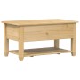 Mesa de centro cajones Corona madera maciza de pino 85x50x45 cm de vidaXL, Mesas de centro - Ref: Foro24-4002772, Precio: 95,...