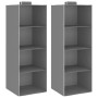 Hanging closet organizers 2 units with 4 fabric shelves by vidaXL, Dresser Organizers and Bar Hangers - Ref: Foro24-288324, P...