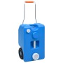 Blue camping water tank with wheels 25 L by vidaXL, Camping and hiking - Ref: Foro24-30131, Price: 91,46 €, Discount: %