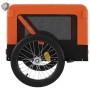 Bicycle pet trailer, iron frame, Oxford fabric, orange and black. by vidaXL, pet strollers - Ref: Foro24-93921, Price: 105,48...