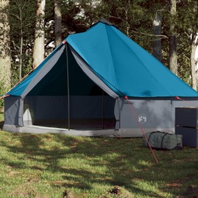 Familienzelt Tipi 6 Personen wasserdicht blau von vidaXL, Zelte - Ref: Foro24-94586, Preis: 140,81 €, Rabatt: %