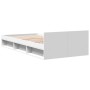 White engineered wood bed with drawer 90x200 cm by vidaXL, Beds and slatted bases - Ref: Foro24-3280797, Price: 130,85 €, Dis...