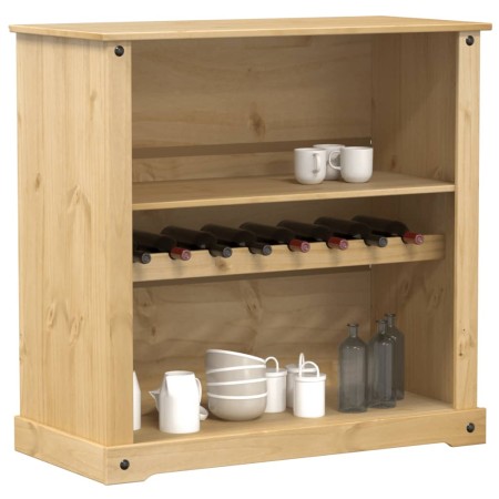 Corona wine rack solid pine wood 107.5x51x105.5 cm by vidaXL, Wine and liquor cabinets - Ref: Foro24-4002790, Price: 132,99 €...