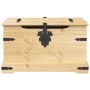 Corona storage box solid pine wood 78x78x45 cm by vidaXL, Storage trunks - Ref: Foro24-4002771, Price: 120,88 €, Discount: %