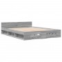 Cama con cajones madera de ingeniería gris Sonoma 135x190 cm de vidaXL, Camas y somieres - Ref: Foro24-3280774, Precio: 167,6...