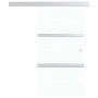 ESG glass and silver aluminum sliding door 90x205 cm by vidaXL, Doors - Ref: Foro24-288059, Price: 224,36 €, Discount: %