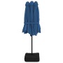 Double umbrella with light blue LED lights 449x245 cm by vidaXL, Umbrellas - Ref: Foro24-362960, Price: 191,33 €, Discount: %