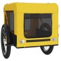 Trailer bicycle pets iron Oxford cloth yellow black by vidaXL, pet strollers - Ref: Foro24-93924, Price: 106,99 €, Discount: %