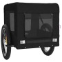 Pet Bicycle Trailer Iron Oxford Cloth Black by vidaXL, pet strollers - Ref: Foro24-93926, Price: 111,59 €, Discount: %