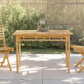 Mesa de comedor de jardín bambú 110x55x75 cm de vidaXL, Mesas de jardín - Ref: Foro24-368031, Precio: 108,99 €, Descuento: %